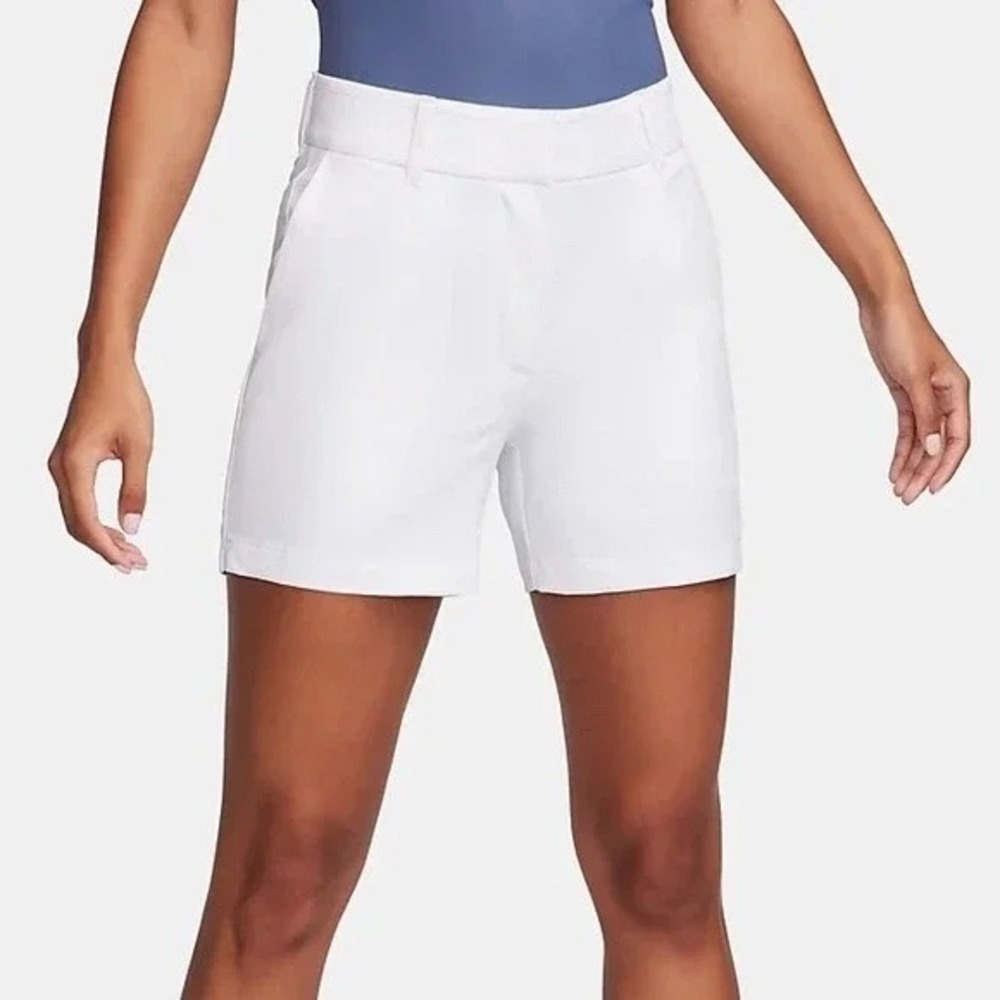 Nike Victory Golf‎ Shorts Womens L White DA3209-100 Dri-FIT Standard Fit
